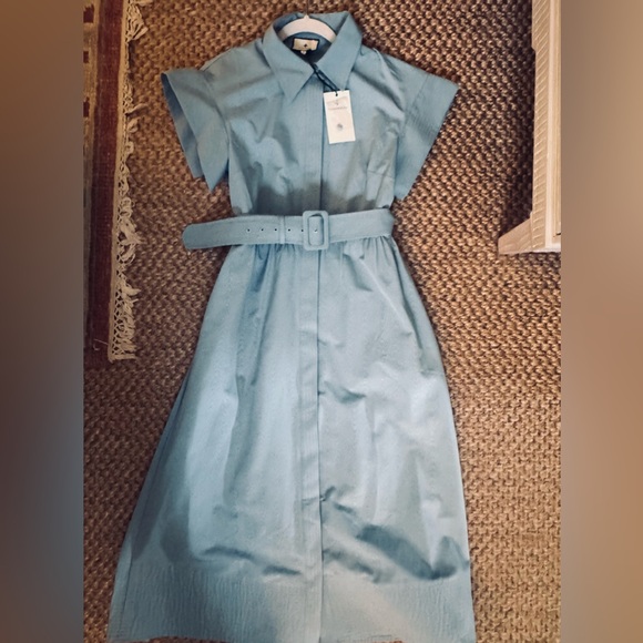 Tuckernuck Light Blue Belted Midi Dress - Picture 6 of 8